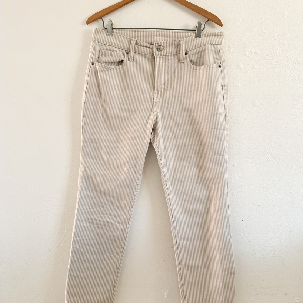 Old Navy Striped Beige Pants